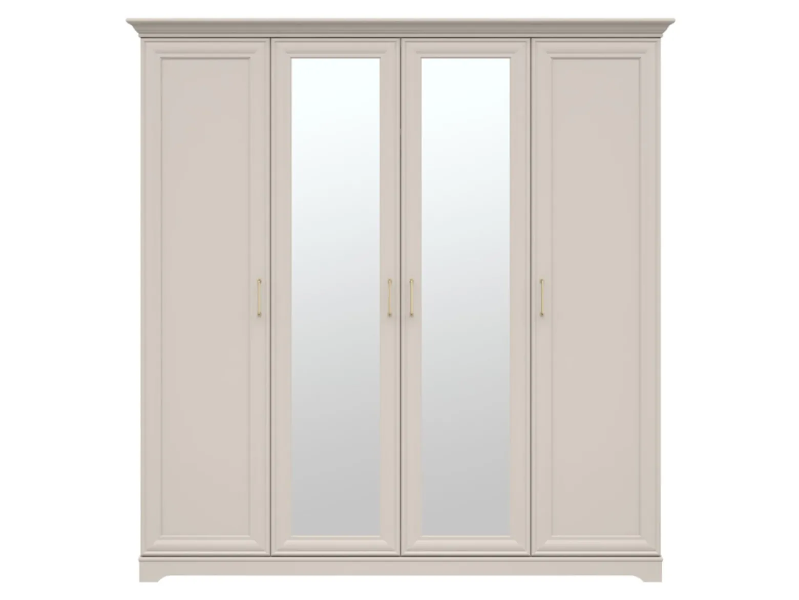 Szafa czterodrzwiowa Anga 210 cm z lustrem kaszmir