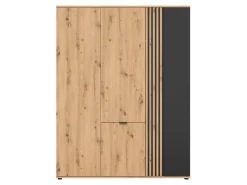 Szafa czterodrzwiowa Vabres 150 cm dąb artisan/czarny