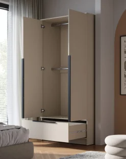 Szafa do sypialni 90 cm z drążkiem SORO