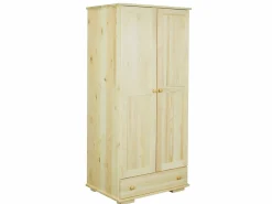 Szafa drewniana z drążkiem 80 MODERN, kolor sosnowy