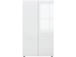 Szafa dwudrzwiowa Azteca Trio 105 cm biały połysk