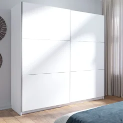 Szafa dwudrzwiowa 200 cm przesuwna ARLEN biała