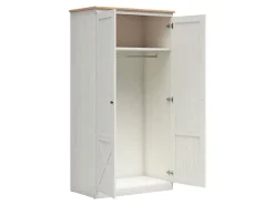 Szafa dwudrzwiowa Frija 103 cm sosna andersen biała