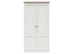 Szafa dwudrzwiowa Frija 103 cm sosna andersen biała