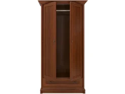 Szafa dwudrzwiowa Kent 110 cm z szufladą kasztan