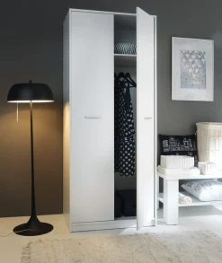 Szafa dwudrzwiowa Nepo Plus 80 cm biała