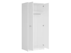 Szafa dwudrzwiowa Nepo Plus 80 cm biała