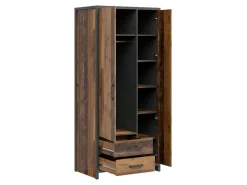 Szafa dwudrzwiowa Weston 90 cm z szufladami sosna old style