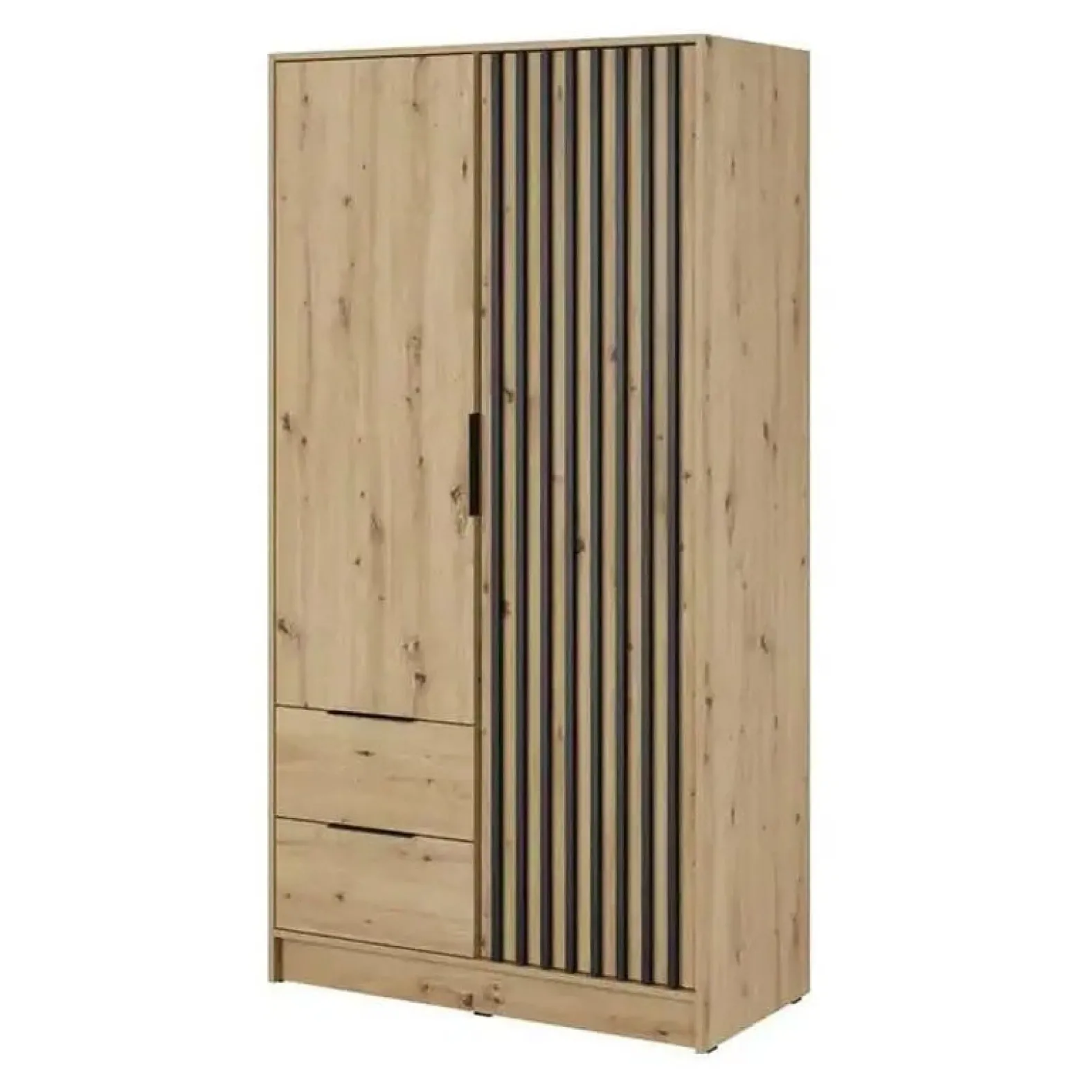 Szafa dwudrzwiowa z szufladami Nelly 2D dąb artisan lamele