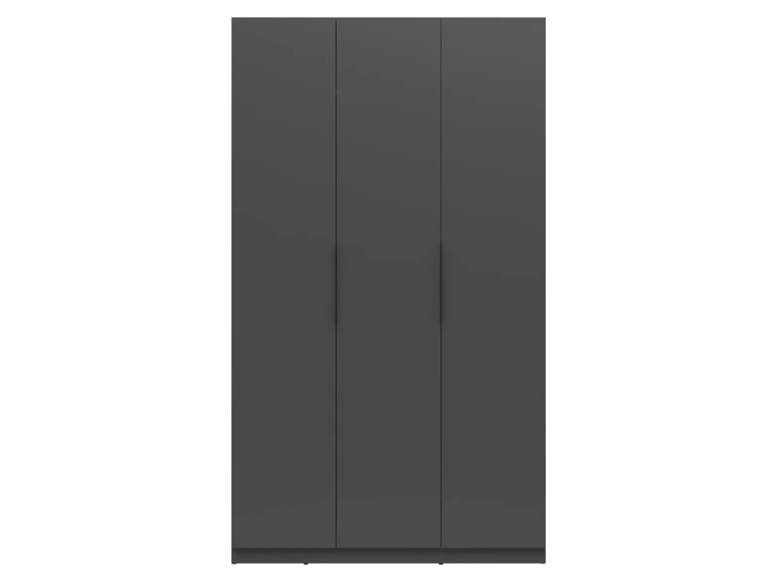 Szafa Elegant 120 cm z 3 drzwiami i 3 szufladami grafitowa