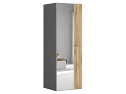 Szafa Flex 75 cm z lustrem grafit/dąb wotan