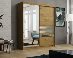 Szafa garderoba przesuwna BRENT 180 cm HENRY ARTISAN