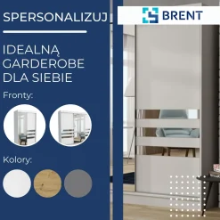 Szafa garderoba przesuwna BRENT 180 cm HENRY ARTISAN