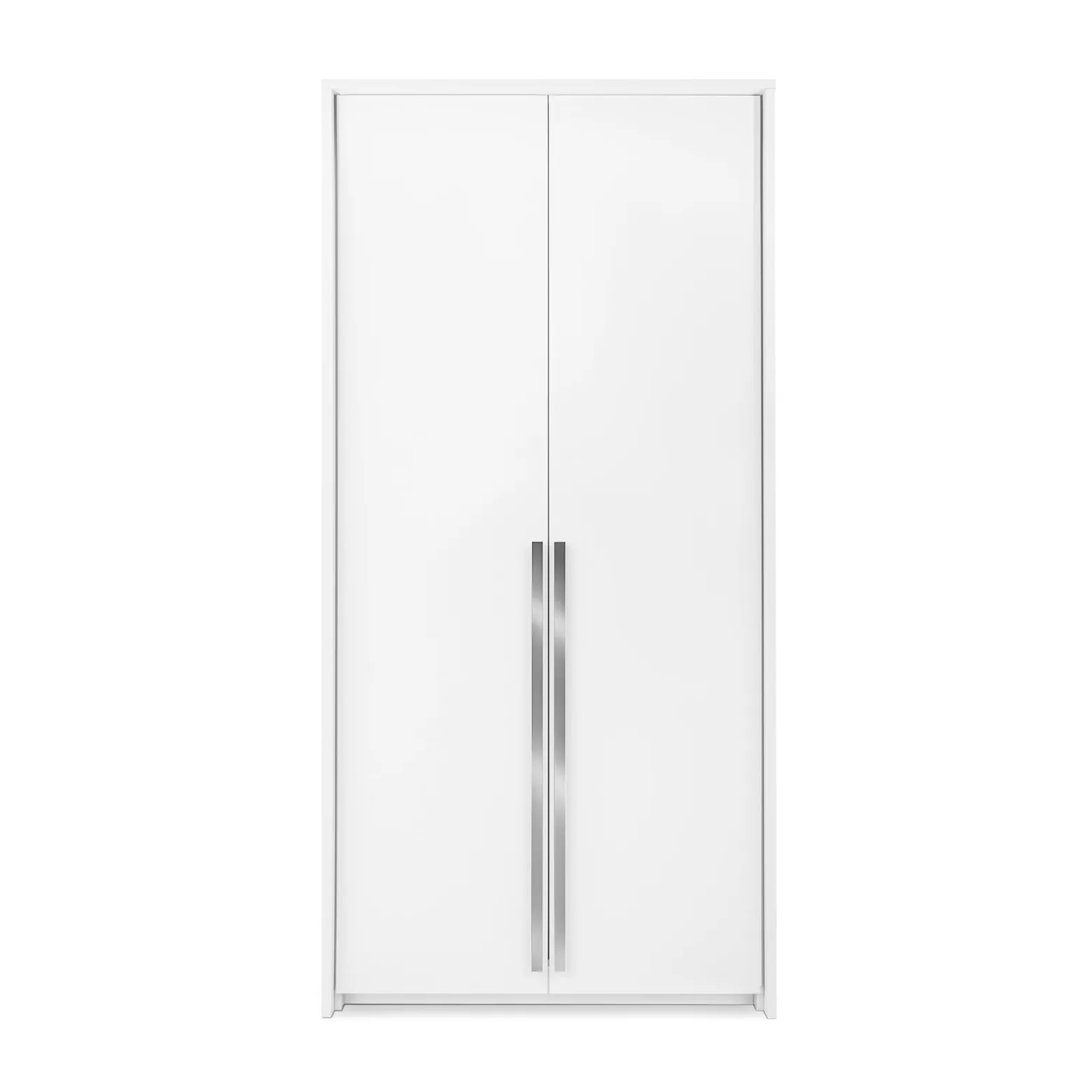 Szafa GIANA 105 cm 2-Drzwiowa Biała – Szafa z Drążkiem