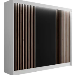 Szafa LED z drzwiami przesuwnymi i lamelami VILANv2 250 x 215 cm