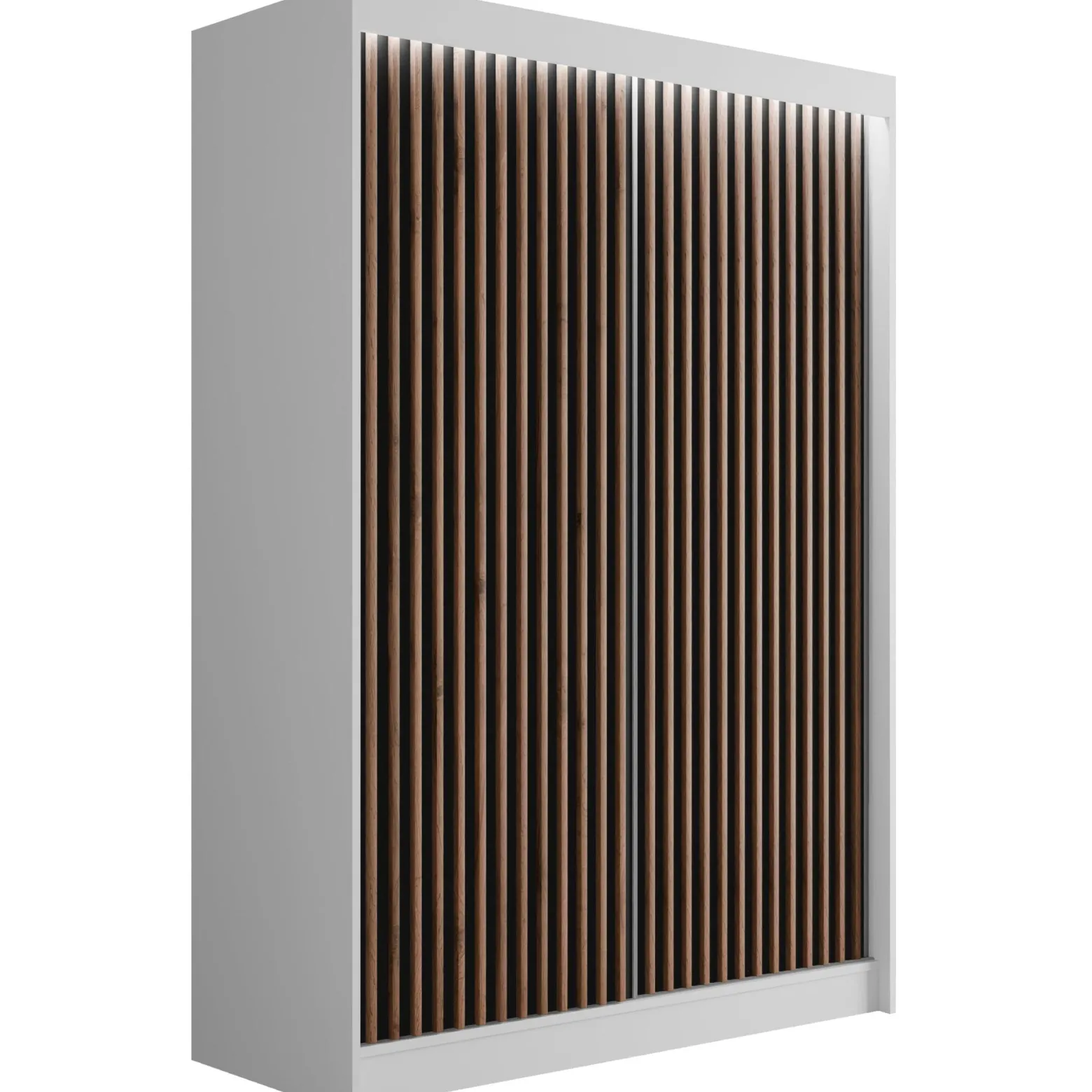 Szafa LED z drzwiami przesuwnymi i lamelami VILANv2 100 x 215 cm