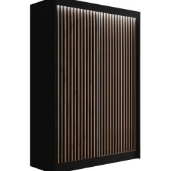 Szafa LED z drzwiami przesuwnymi i lamelami VILANv2 100 x 215 cm