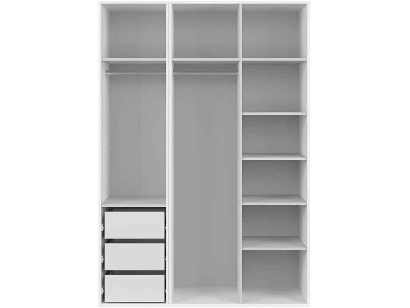 Szafa modułowa Flex 150 cm z drzwiami biała