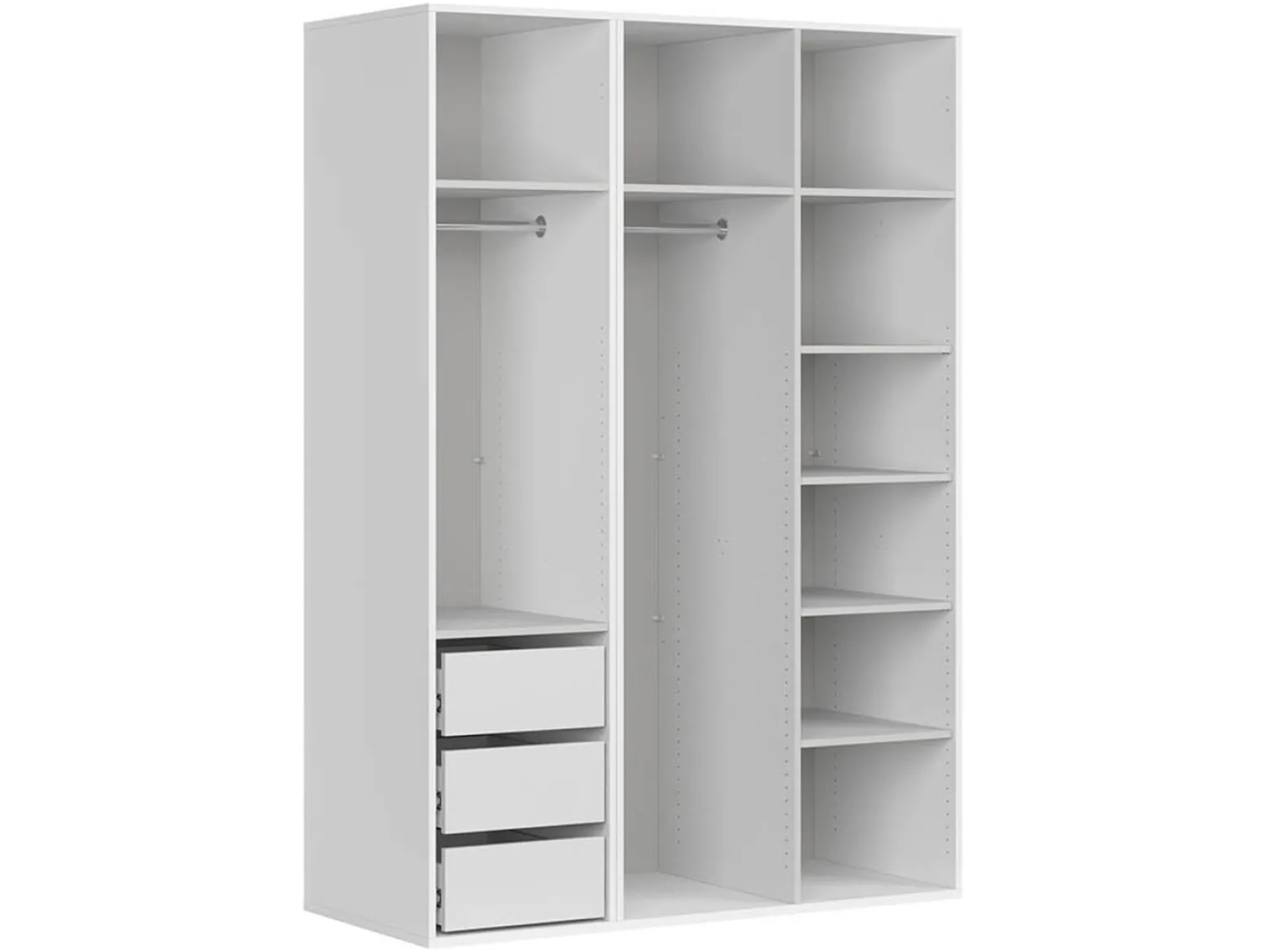 Szafa modułowa Flex 150 cm z drzwiami biała