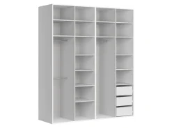 Szafa modułowa Flex 200 cm z 4 drzwiami kaszmir