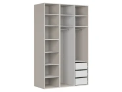Szafa modułowa Flex 150 cm z 3 drzwiami kaszmir