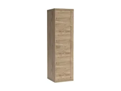 Szafa NATURAL DĄB RIBBECK Jednodrzwiowa Półka Wieszak Wąska 57 cm