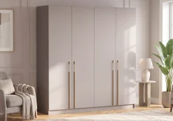 Szafa na ubrania 200 cm do sypialni ROSI kaszmir