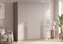 Szafa na ubrania 200 cm do sypialni ROSI kaszmir