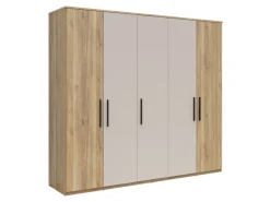 Szafa pięciodrzwiowa Tabina 250 cm dąb mauvella/kaszmir
