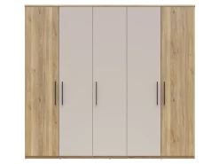 Szafa pięciodrzwiowa Tabina 250 cm dąb mauvella/kaszmir