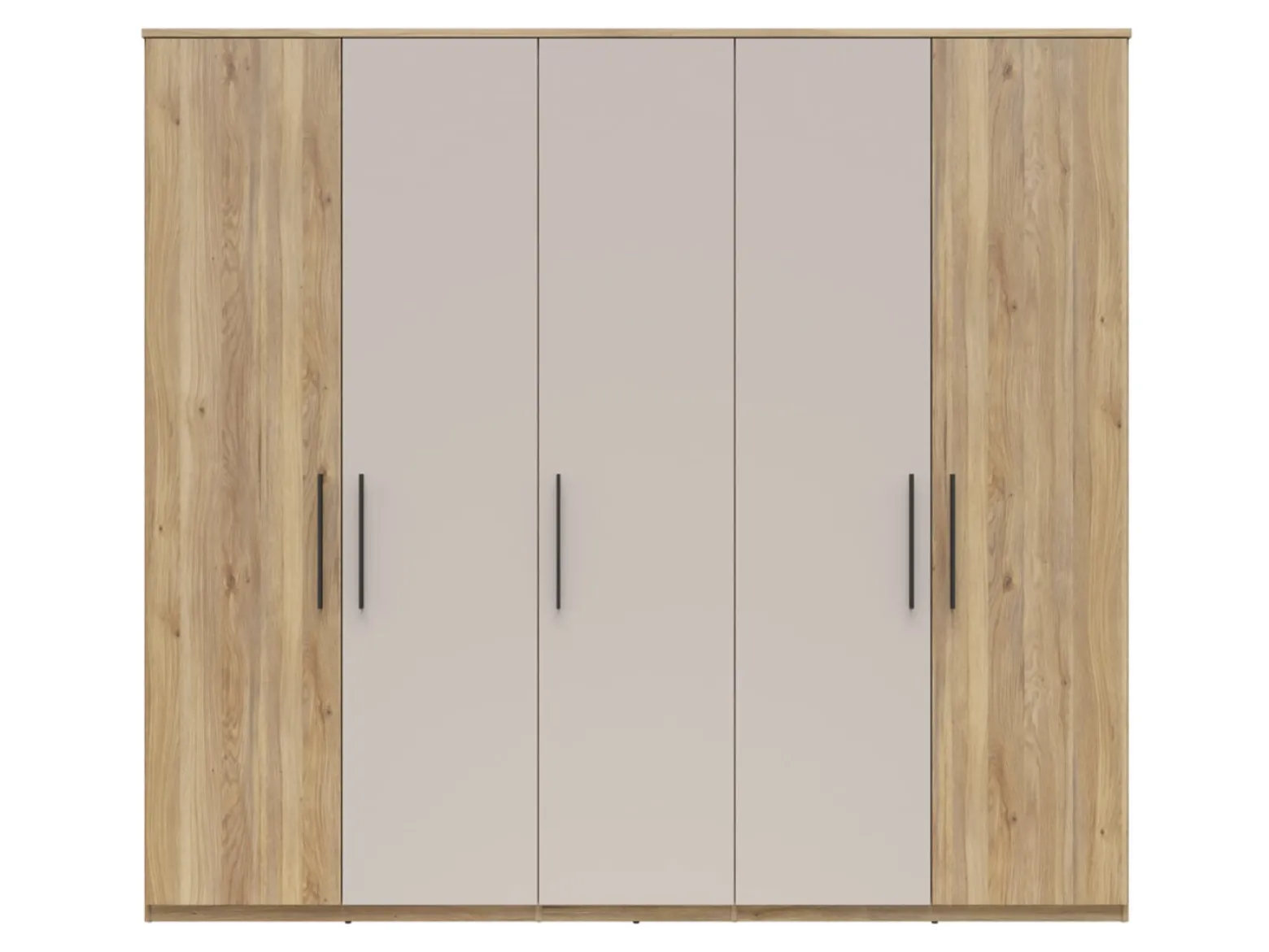 Szafa pięciodrzwiowa Tabina 250 cm dąb mauvella/kaszmir