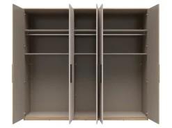 Szafa pięciodrzwiowa Tabina 250 cm dąb mauvella/kaszmir