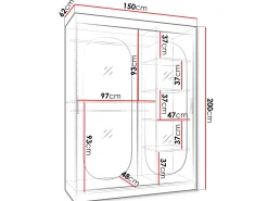 Szafa przesuwna Bahrajn 150