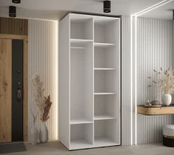 Szafa przesuwna 60 Cannes 5 120 biały+biały+czarny