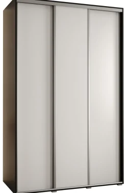 Szafa przesuwna 60 Cannes 1 150 czarny+biały+srebrny