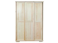 Szafa przesuwna 120 cm drewniana Modern, sosnowa