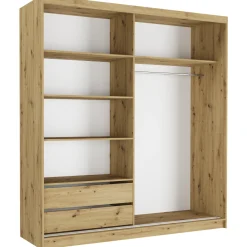 Szafa przesuwna 203 cm z lustrem lamele FRAMIRE Tivaro I artisan artisan