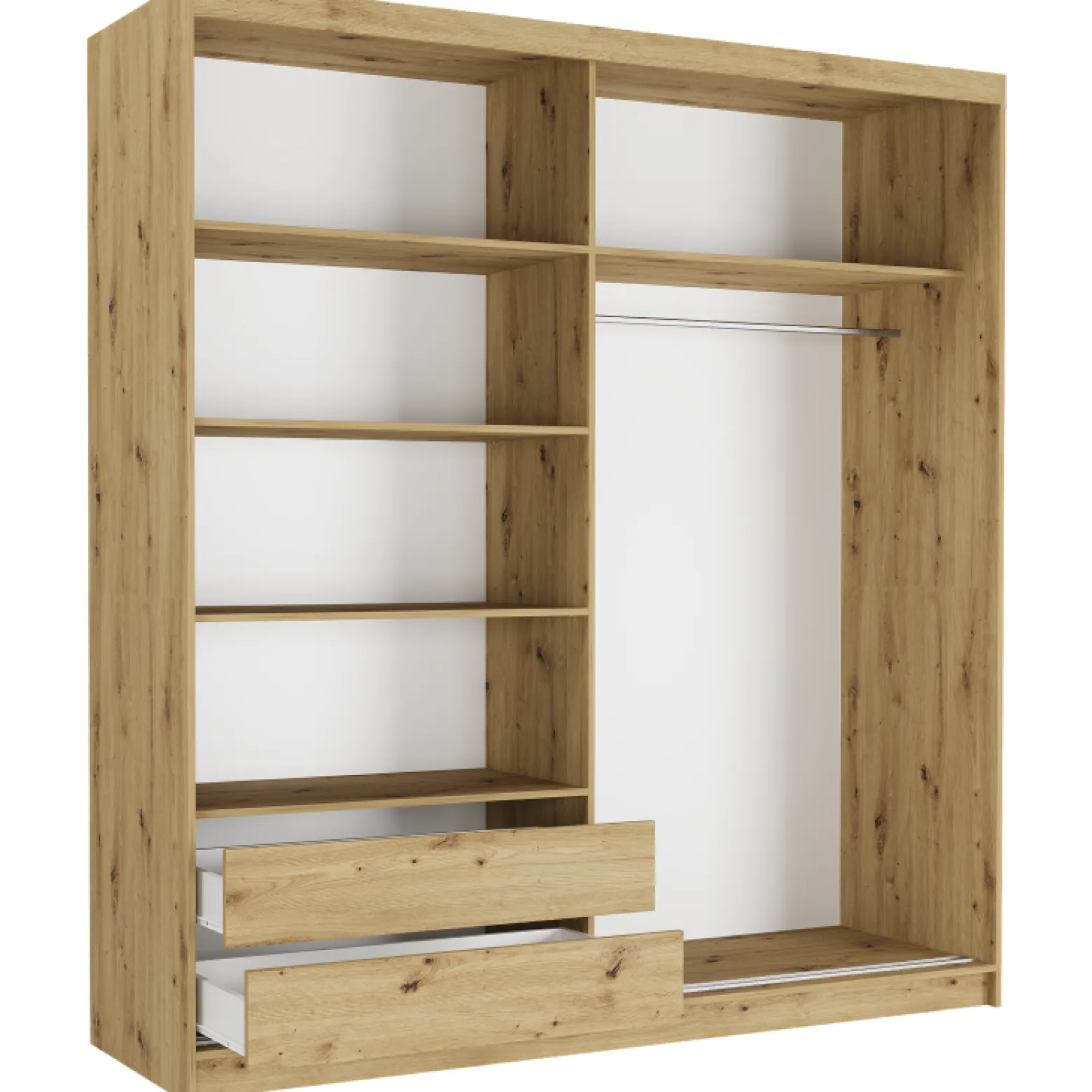 Szafa przesuwna 203 cm z lustrem lamele FRAMIRE Tivaro I artisan artisan