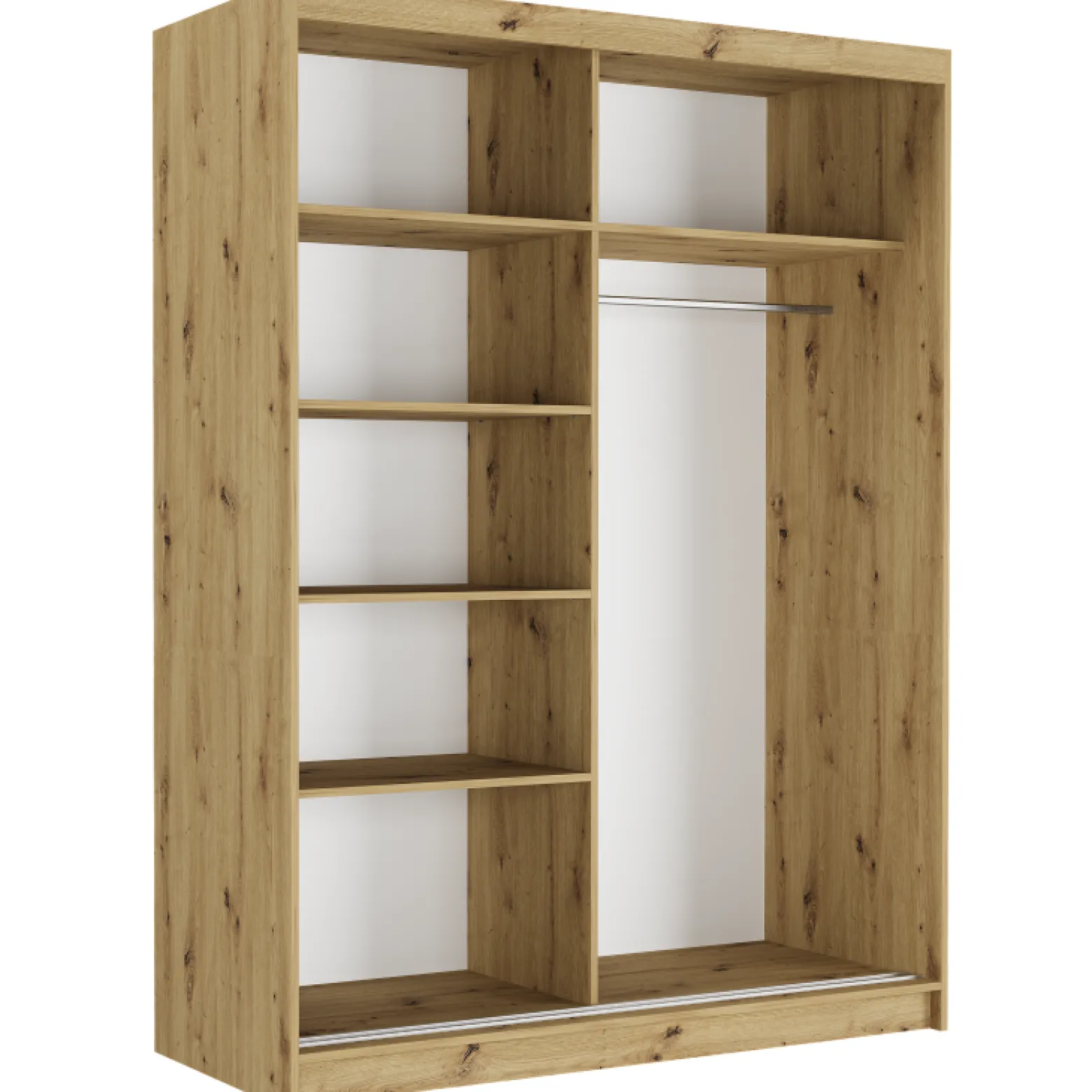 Szafa przesuwna 150 cm z lustrem lamele FRAMIRE Rivano VIII artisan artisan