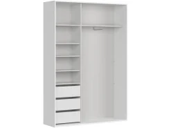 Szafa przesuwna Flex 150 cm biały/dąb wotan