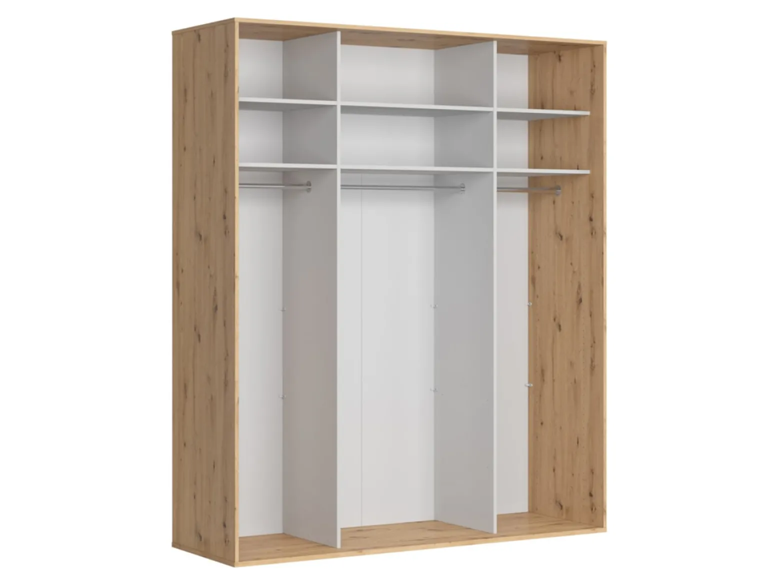 Szafa przesuwna Flex 200 cm z lustrem dąb artisan