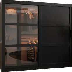 Szafa przesuwna Garderoba DOME 3 200 czarny