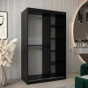 Szafa przesuwna Garderoba FLUTES 120 czarny