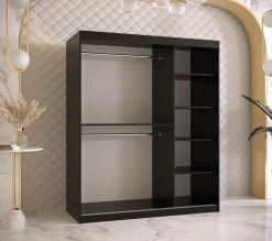 Szafa przesuwna Garderoba Ramiro 2 150 czarny + czarny