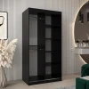 Szafa przesuwna Garderoba Tokyo 2 100 czarny + artisan