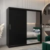 Szafa przesuwna Garderoba Tokyo 2 200 czarny + czarny
