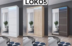 Szafa przesuwna LOKO5 110 cm biała