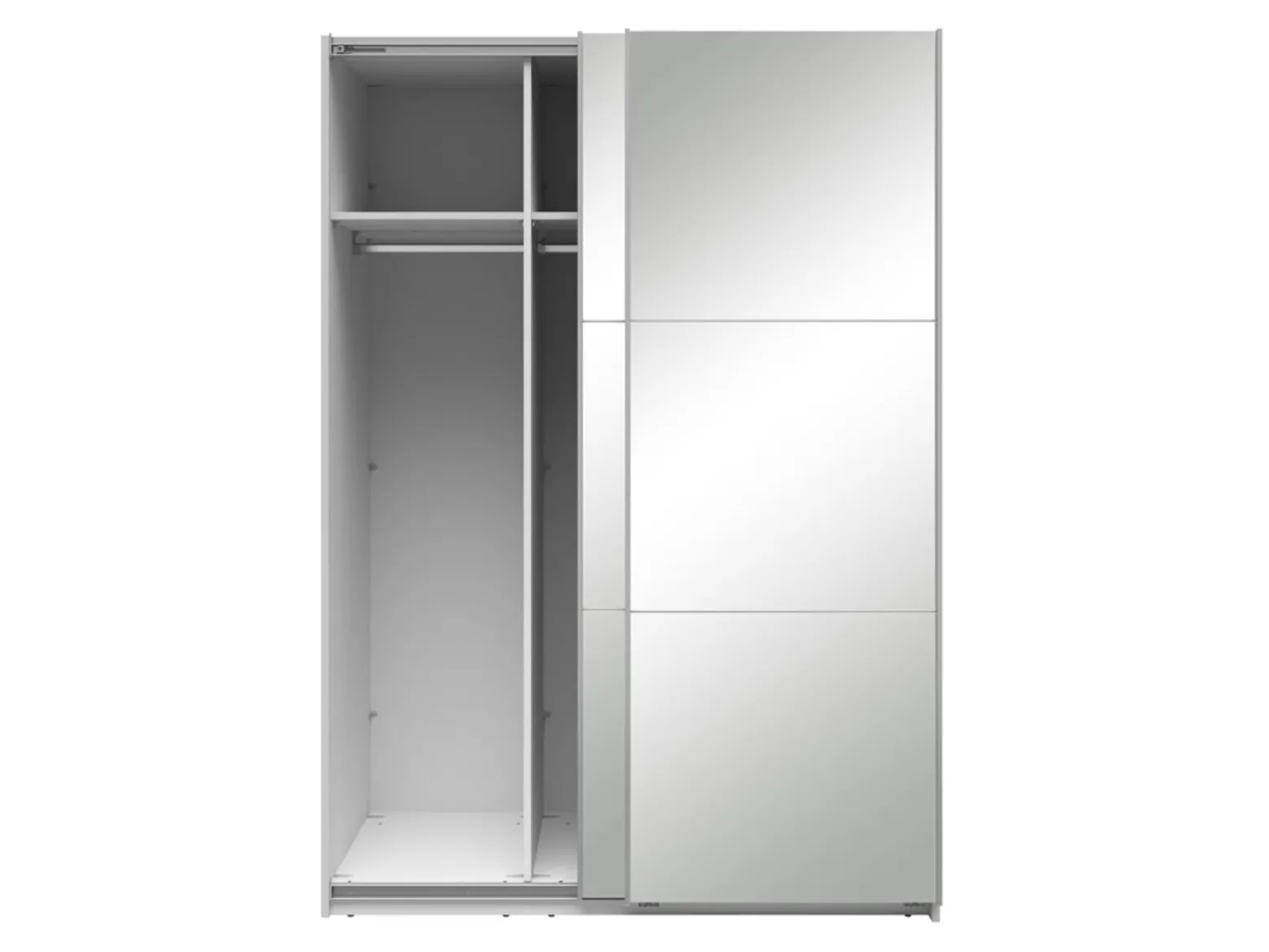 Szafa przesuwna Neo 150 cm z lustrem biała