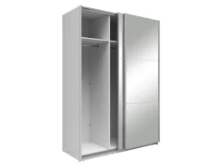 Szafa przesuwna Neo 150 cm z lustrem biała