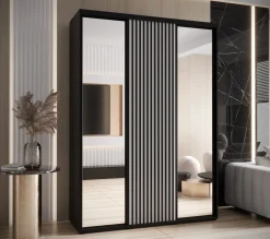 Szafa przesuwna SAPPORO 2 170 gł. 60 czarny/biały